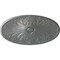 Ekena Millwork Madrid Ceiling Medallion, Hand-Painted Platinum, 24 3/4"W x 12 1/2"H x 1 3/4"P CM24X12MAPLS - alternate 1